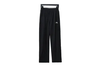Balenciaga BLCG catwalk style 3B embroidered all-black sports suit Pants 01