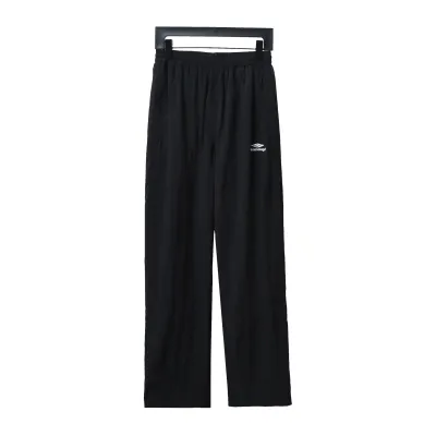 Balenciaga BLCG catwalk style 3B embroidered all-black sports suit Pants 01