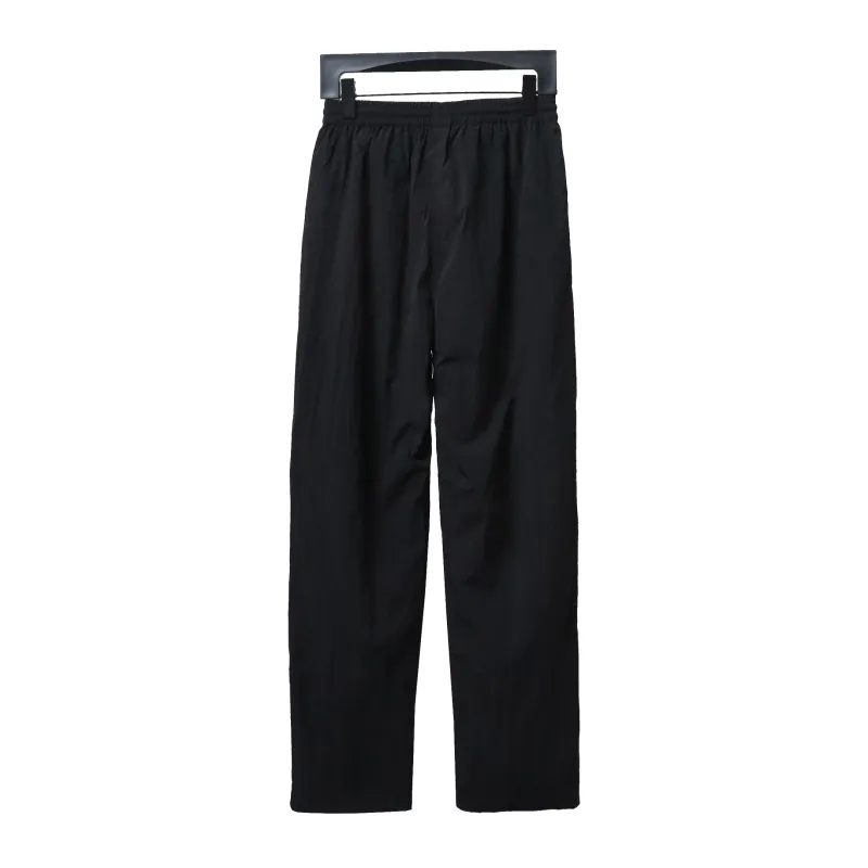 Balenciaga BLCG catwalk style 3B embroidered all-black sports suit Pants