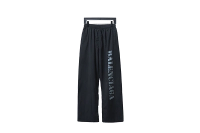 Balenciaga BLCG fuzzy letter print sports suit Pants 01