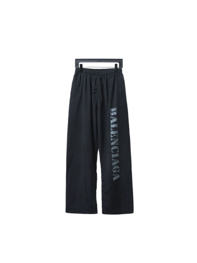 Balenciaga BLCG fuzzy letter print sports suit Pants 01