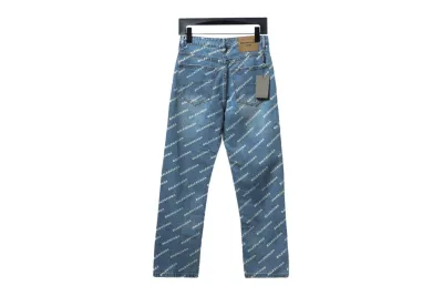 Balenciaga classic bullet screen full print Jeans 1 02