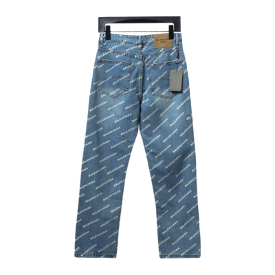 Balenciaga classic bullet screen full print Jeans 1 02