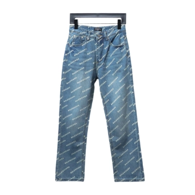 Balenciaga classic bullet screen full print Jeans 1 01
