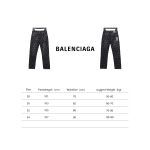 Balenciaga classic bullet screen full print Jeans 2