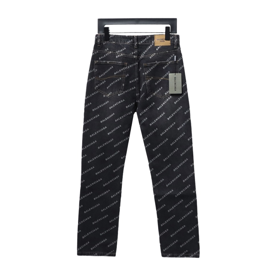 Balenciaga classic bullet screen full print Jeans 2