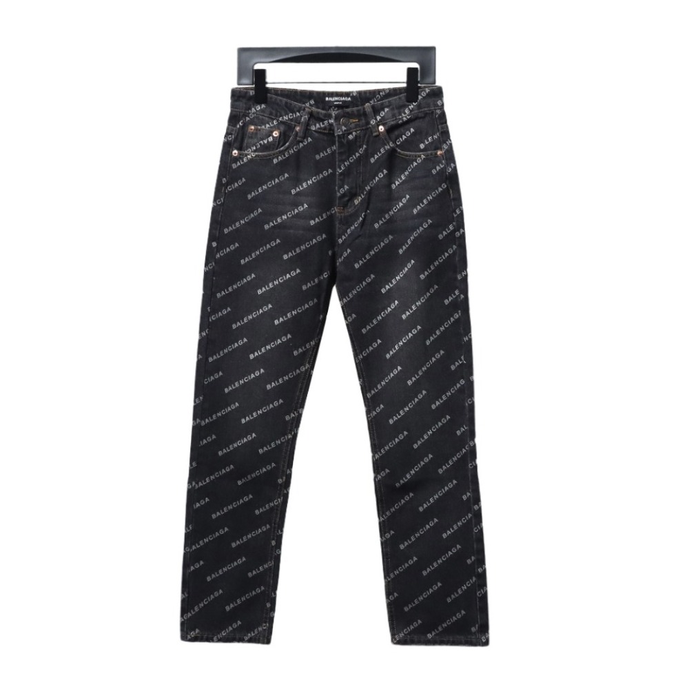 Balenciaga classic bullet screen full print Jeans 2