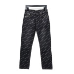 Balenciaga classic bullet screen full print Jeans 2