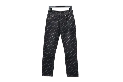 Balenciaga classic bullet screen full print Jeans 2 01