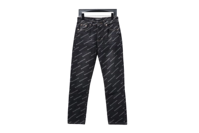 Balenciaga classic bullet screen full print Jeans 2 01