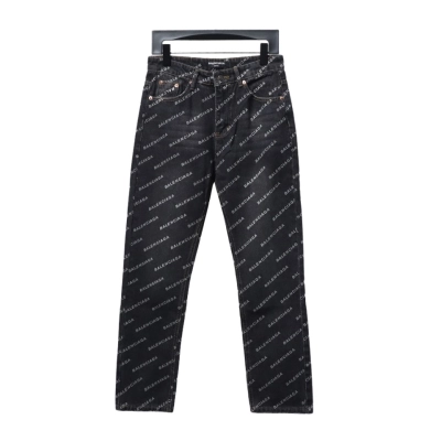 Balenciaga classic bullet screen full print Jeans 2 01