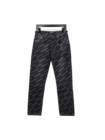 Balenciaga classic bullet screen full print Jeans 2 01