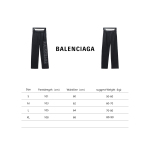 Balenciaga distressed washed single-breasted letter Pants