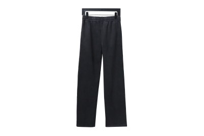 Balenciaga distressed washed single-breasted letter Pants 02