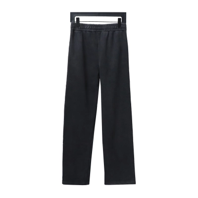 Balenciaga distressed washed single-breasted letter Pants 02