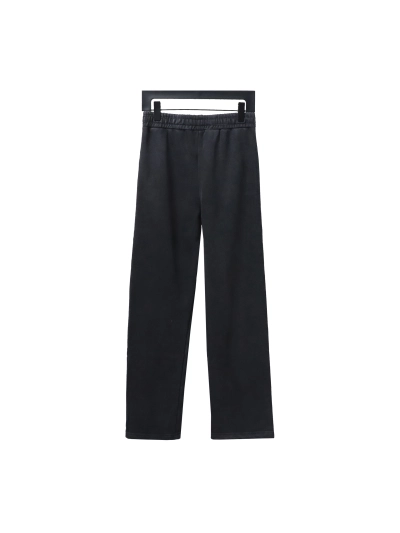 Balenciaga distressed washed single-breasted letter Pants 02