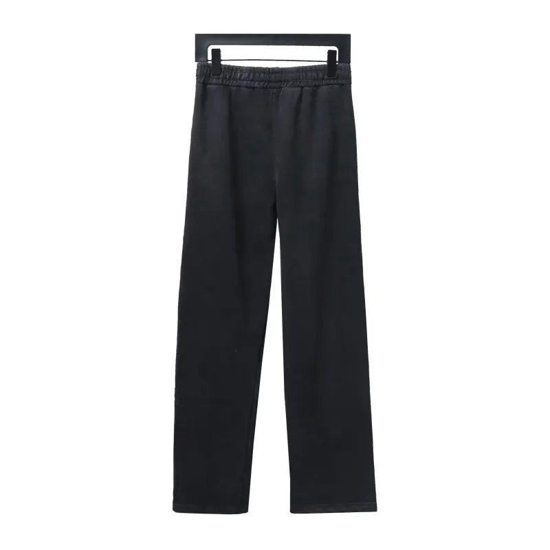 Balenciaga distressed washed single-breasted letter Pants