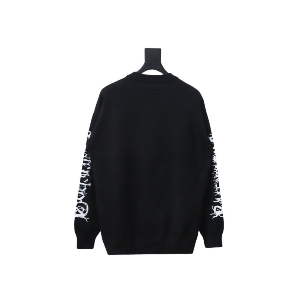 Balenciaga flame logo print sweater