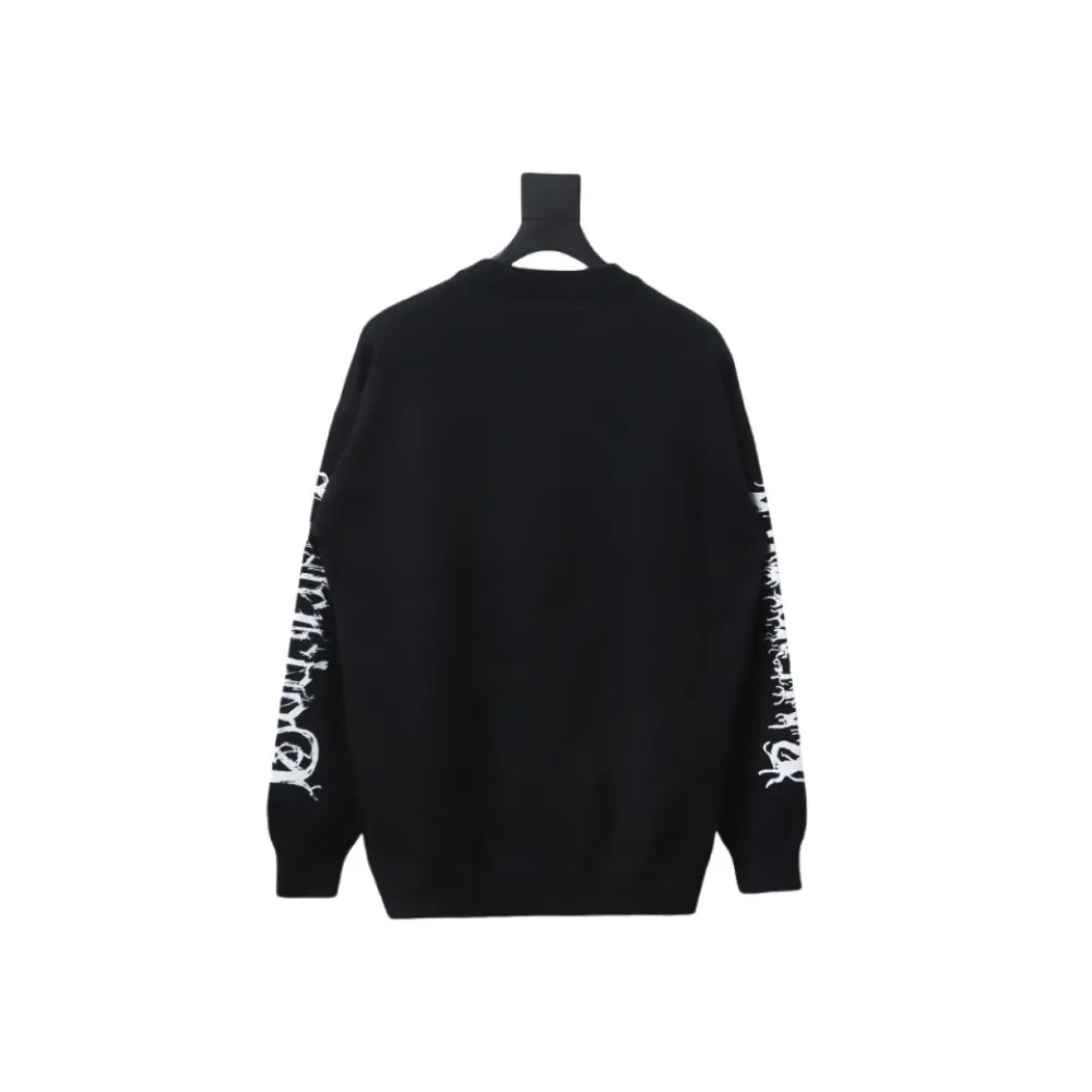 Balenciaga flame logo print sweater