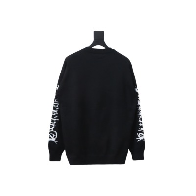  Balenciaga flame logo print sweater 02