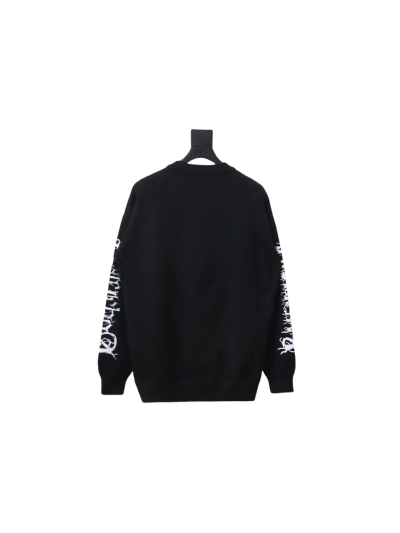 Balenciaga flame logo print sweater 02