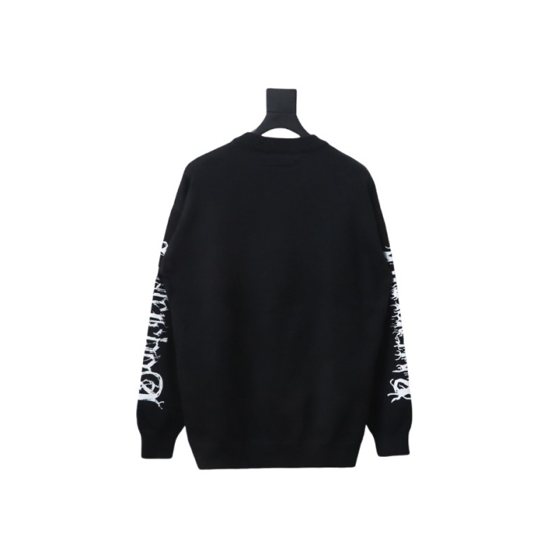 Balenciaga flame logo print sweater