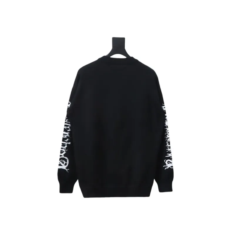 Balenciaga flame logo print sweater