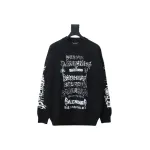 Balenciaga flame logo print sweater