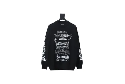 Balenciaga flame logo print sweater 01