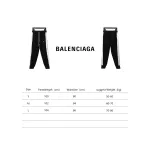 Balenciaga triangle cloth logo Pants