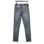 Balenciaga back pocket full print logo Jeans
