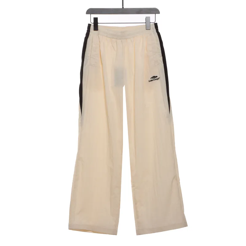 Balenciage double stitching embroidered contrast color suit Pants
