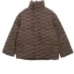 Balenciage full print lock jacquard down jacket 1