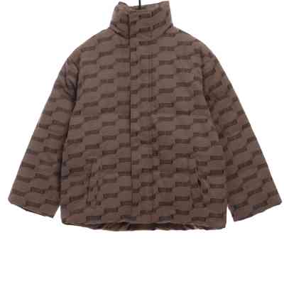  Balenciage full print lock jacquard down jacket 1 01