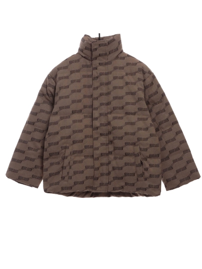 Balenciaga full print lock jacquard down jacket 1 01
