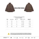 Balenciage full print lock jacquard down jacket 1