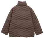  Balenciage full print lock jacquard down jacket 1