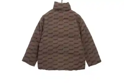 Balenciaga full print lock jacquard down jacket 1 02