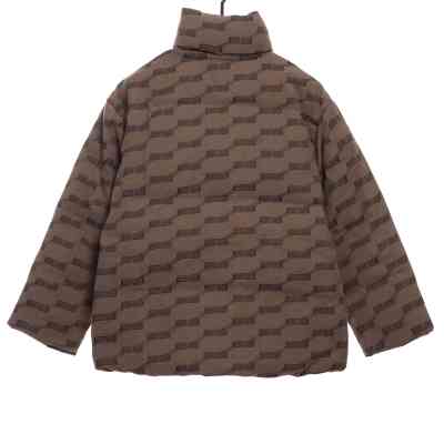  Balenciage full print lock jacquard down jacket 1 02