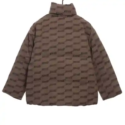 Balenciage full print lock jacquard down jacket 1 02
