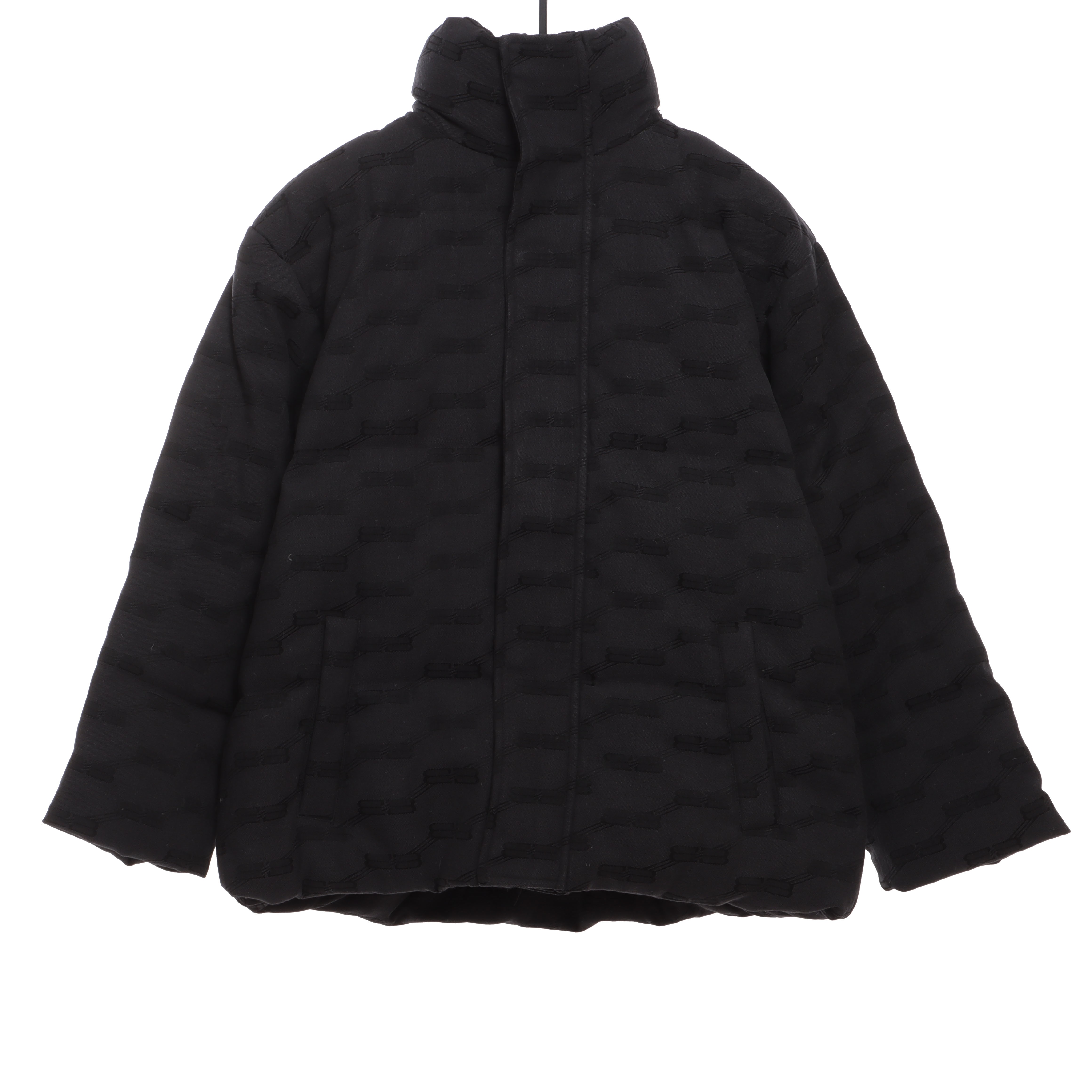 Balenciaga full print lock jacquard down jacket 2