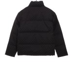  Balenciage Gucci joint double B full print jacquard down jacket 1