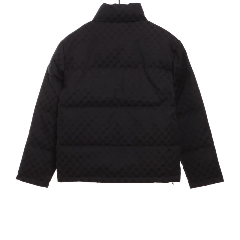  Balenciage Gucci joint double B full print jacquard down jacket 1