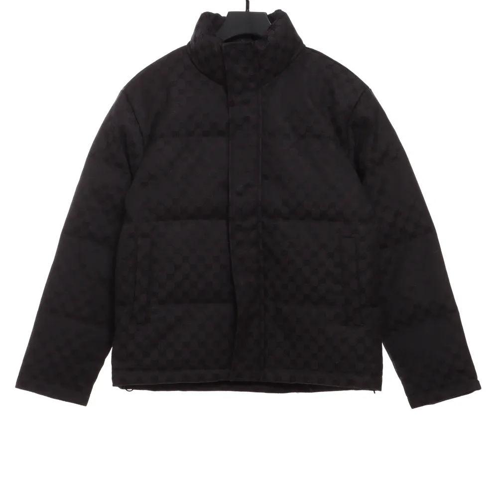 Balenciaga Gucci joint double B full print jacquard down jacket 1