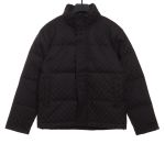  Balenciage Gucci joint double B full print jacquard down jacket 1