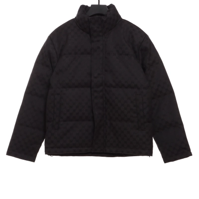 Balenciaga Gucci joint double B full print jacquard down jacket 1 01