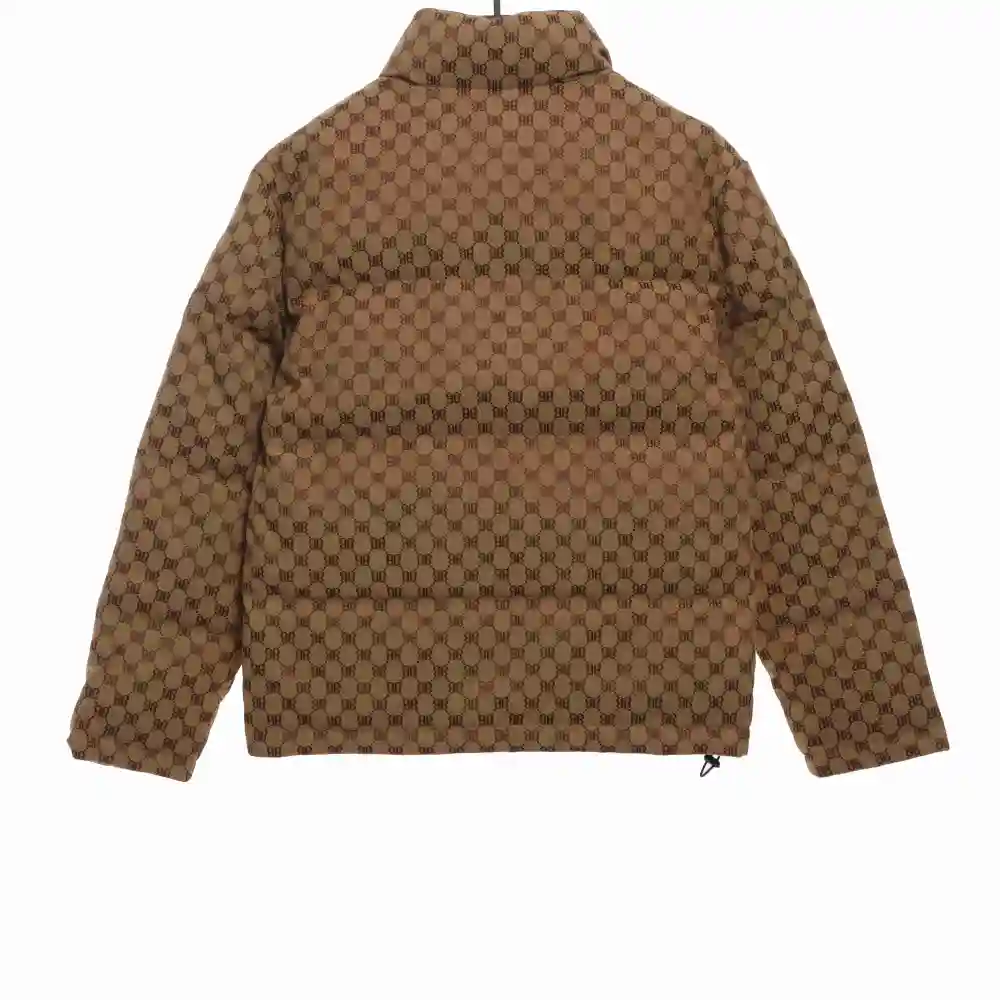Balenciaga Gucci joint double B full print jacquard down jacket 2