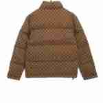  Balenciage Gucci joint double B full print jacquard down jacket 2