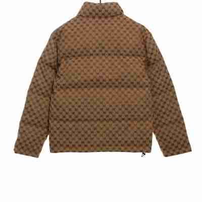  Balenciage Gucci joint double B full print jacquard down jacket 2 02