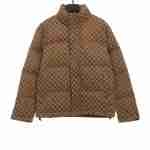  Balenciage Gucci joint double B full print jacquard down jacket 2